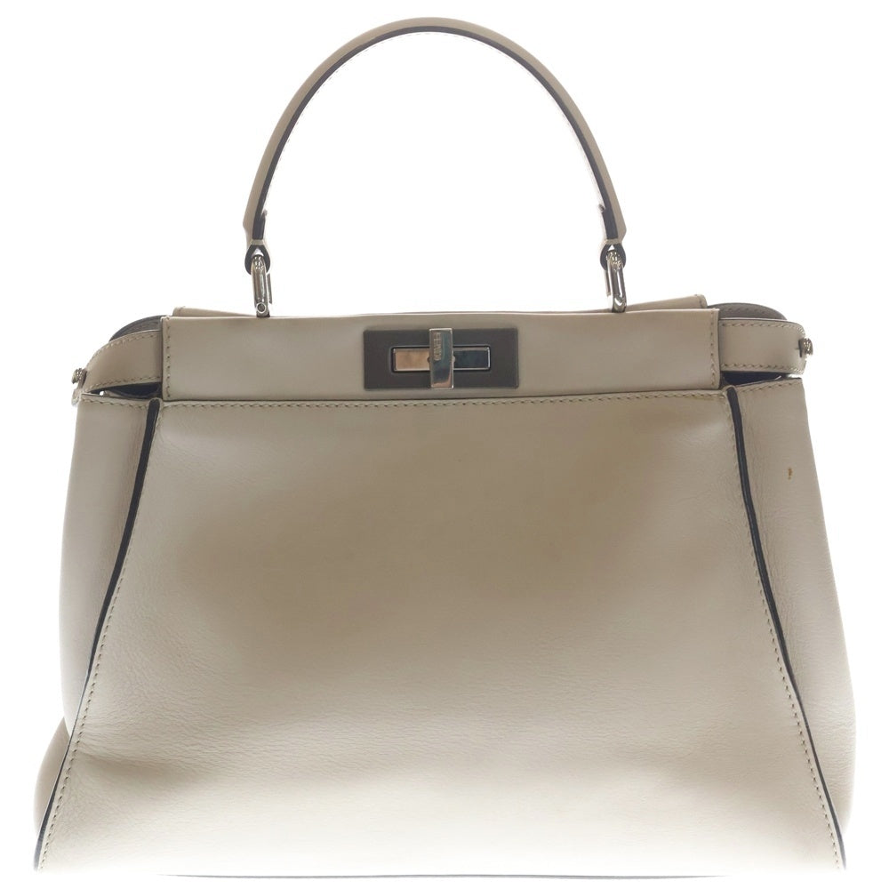 FENDI(フェンディ) ピーカブー レギュラー 2WAYハンドショルダーバッグ アイボリー 8BN290 レディース