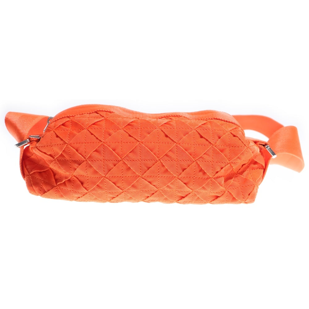 BOTTEGA VENETA(ボッテガヴェネタ) Webbing ウェビング イントレチャート ナイロンキャンバス ショルダーバッグ オレンジ 66850 V0P51