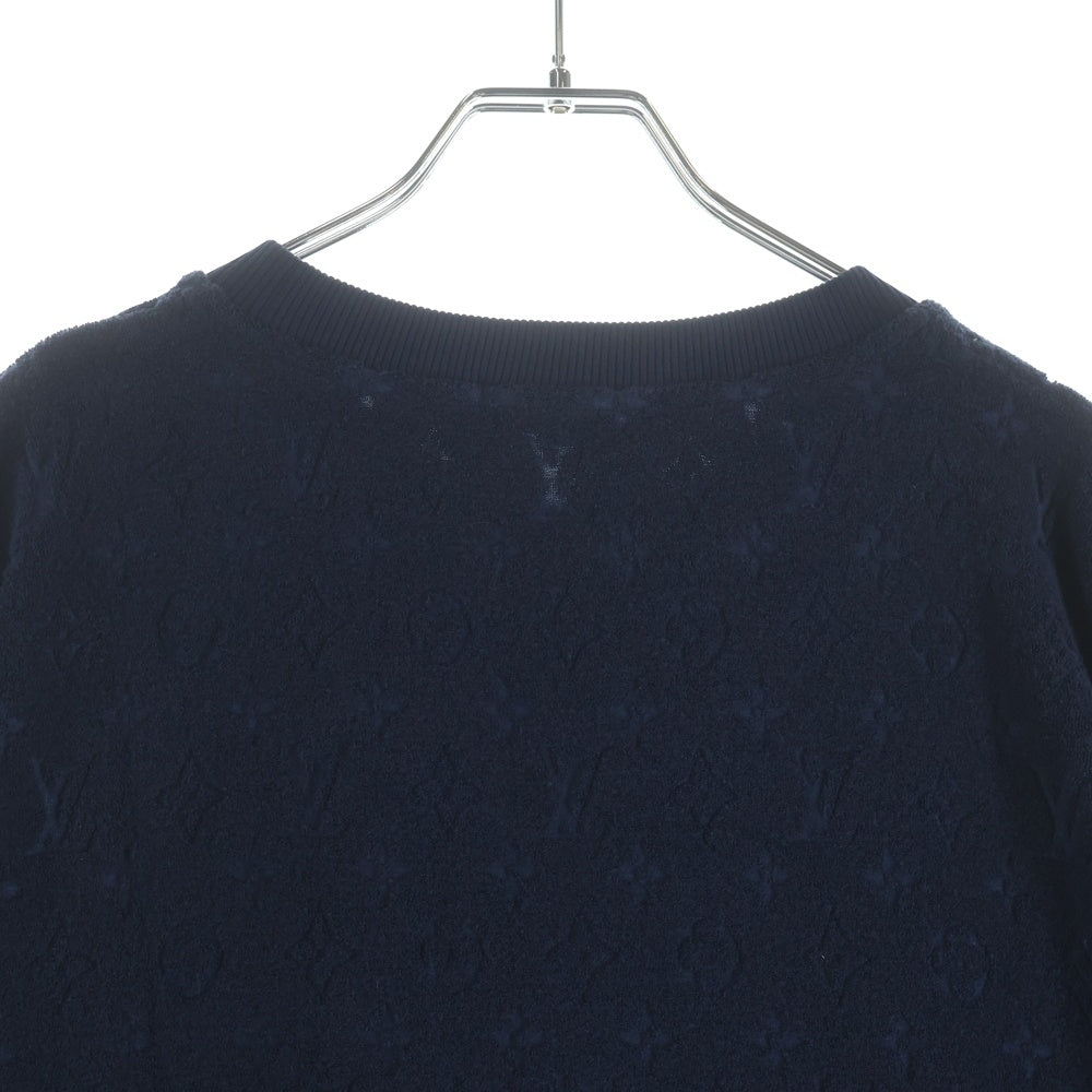 LOUIS VUITTON(ルイヴィトン) 25AW モノグラムフレンチ テリークルーネック半袖Tシャツカットソー ネイビー 1AHWBA