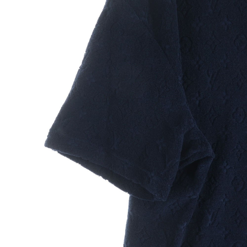 LOUIS VUITTON(ルイヴィトン) 25AW モノグラムフレンチ テリークルーネック半袖Tシャツカットソー ネイビー 1AHWBA