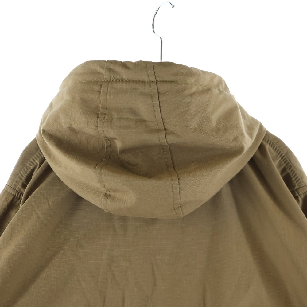 NO BRAND(ノーブランド) FORTIS CLOTHING (フォルティスクロージング) リップストップ ジップアップ フィールドジャケット ブラウン