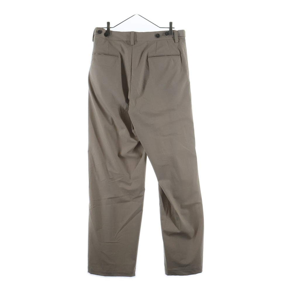 WELLDER(ウェルダー) Tuck Wide Trouseres タックワイドパンツ ベージュ WM22SPT02