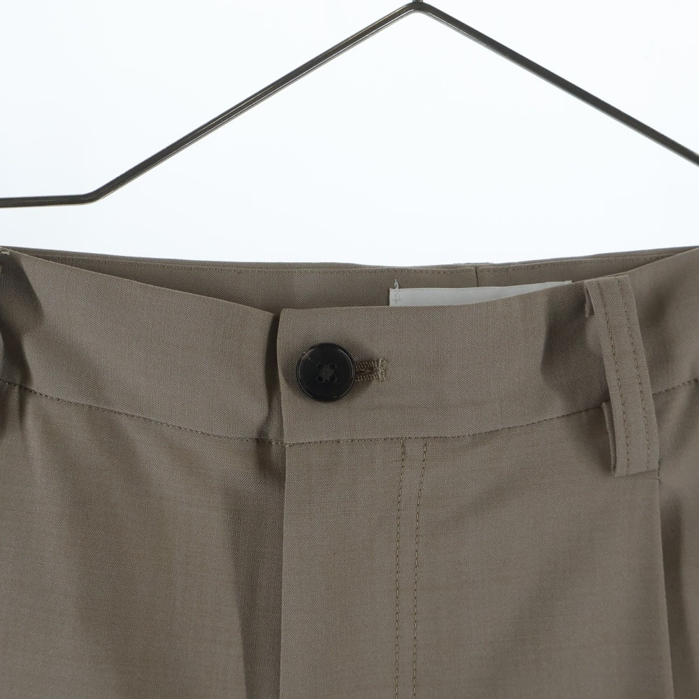 WELLDER(ウェルダー) Tuck Wide Trouseres タックワイドパンツ ベージュ WM22SPT02