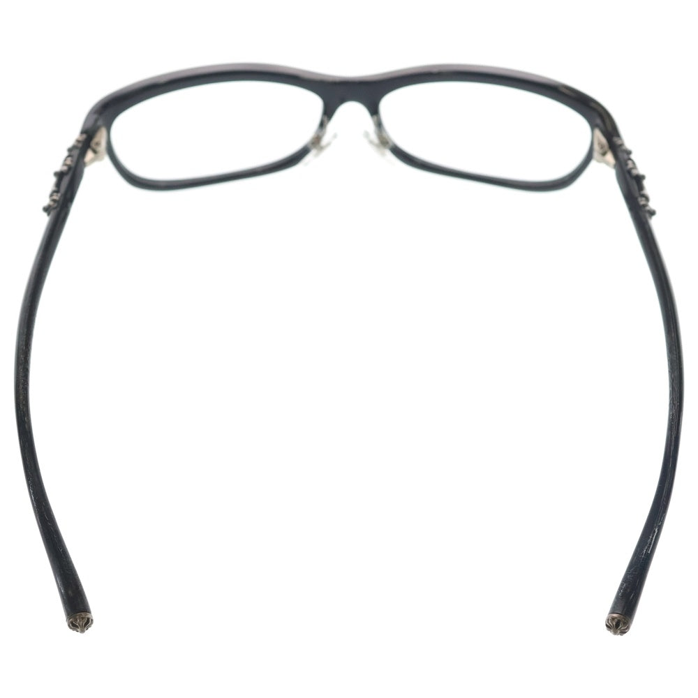 CHROME HEARTS(クロムハーツ) BEARDED BABY-A ビールデッドベイビー クロステンプル アイウェア 眼鏡 ブラック