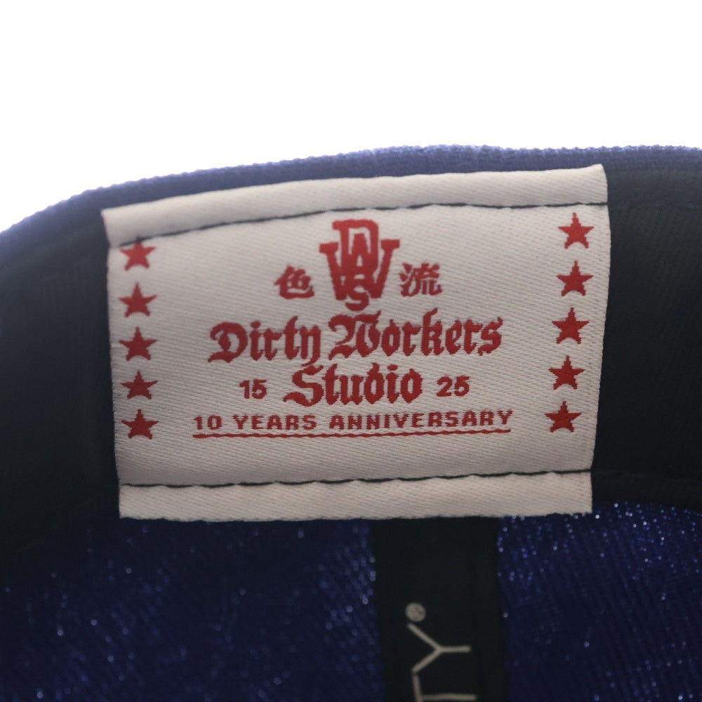 NEW ERA(ニューエラ) ×DWS Dirty Workers Studio 9FIFTY ロゴ刺繍 ベースボールキャップ ブルー