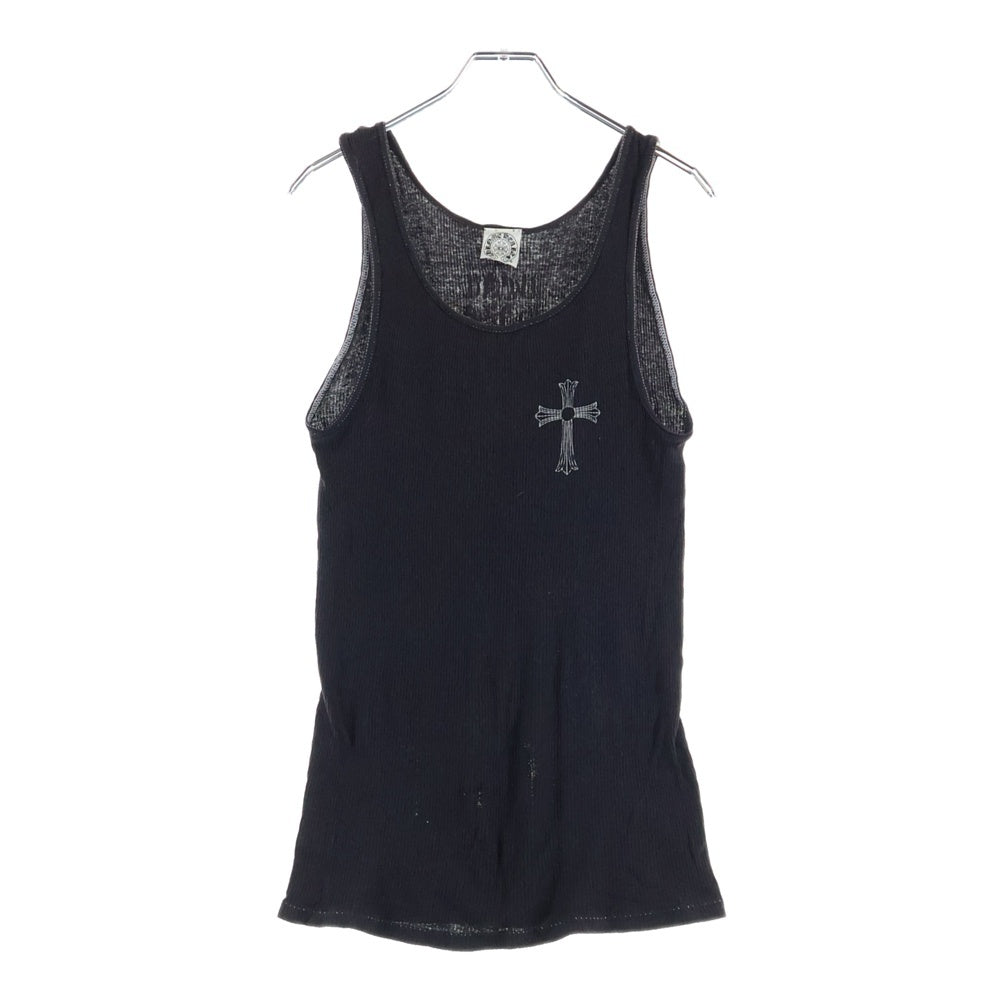 CHROME HEARTS(クロムハーツ) ×KYOSUKE HIMURO OLD Beat Haze Odyssey ×氷室京介 オールド 胸クロスプリント タンクトップ ブラック