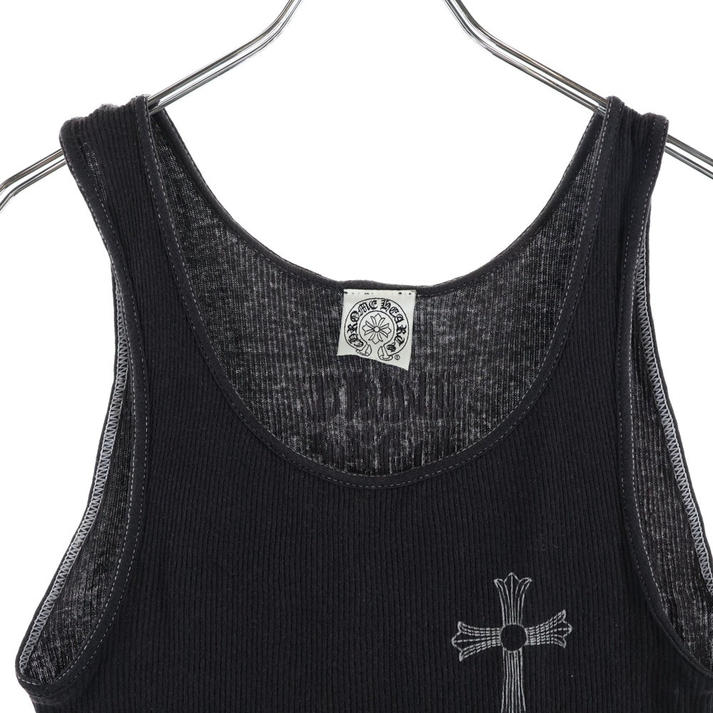 CHROME HEARTS(クロムハーツ) ×KYOSUKE HIMURO OLD Beat Haze Odyssey ×氷室京介 オールド 胸クロスプリント タンクトップ ブラック