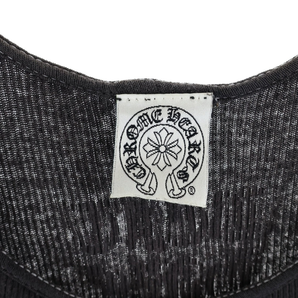 CHROME HEARTS(クロムハーツ) ×KYOSUKE HIMURO OLD Beat Haze Odyssey ×氷室京介 オールド 胸クロスプリント タンクトップ ブラック
