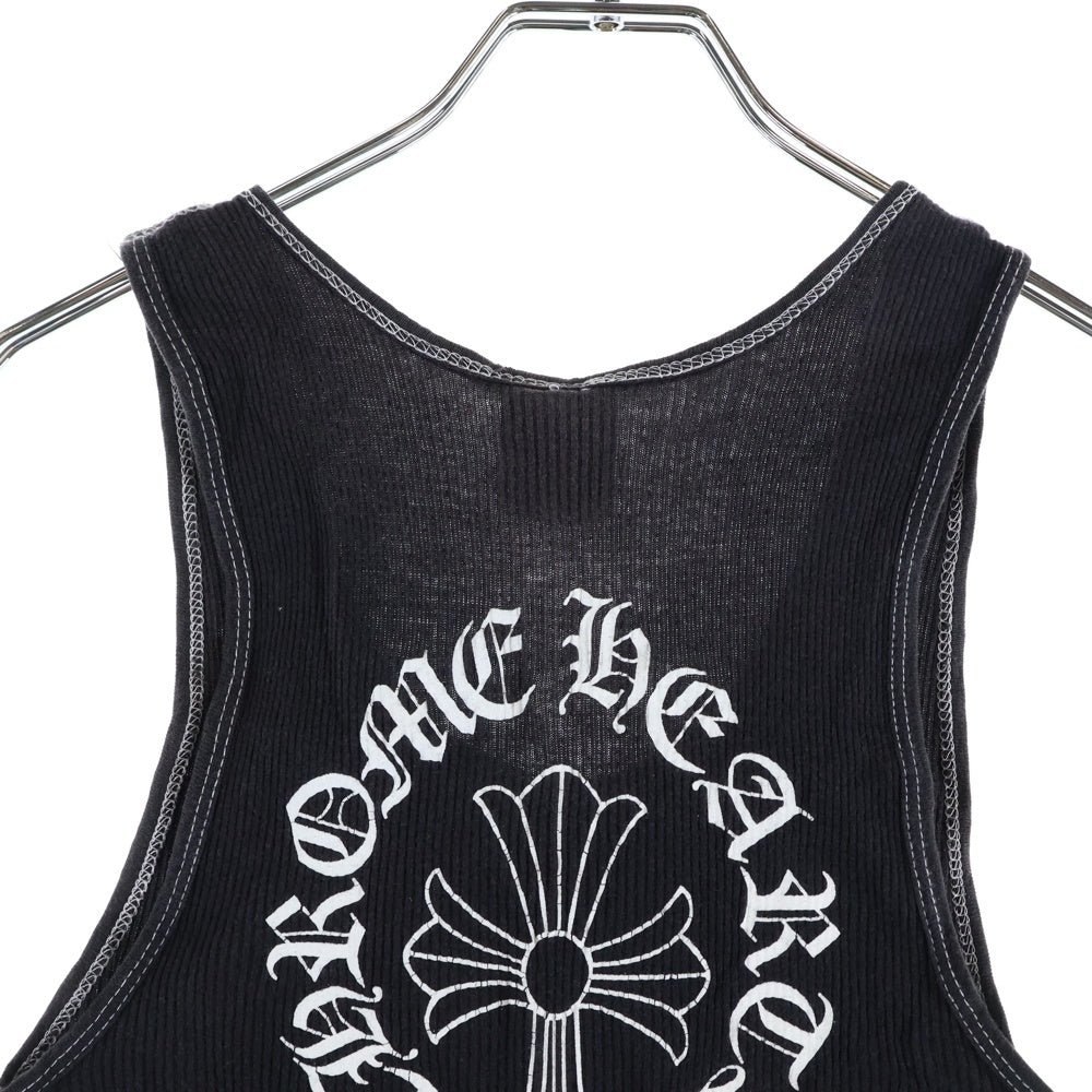 CHROME HEARTS(クロムハーツ) ×KYOSUKE HIMURO OLD 15th Anniversary ×氷室京介 オールド 15周年記念 バックロゴクロスプリント タンクトップ ブラック
