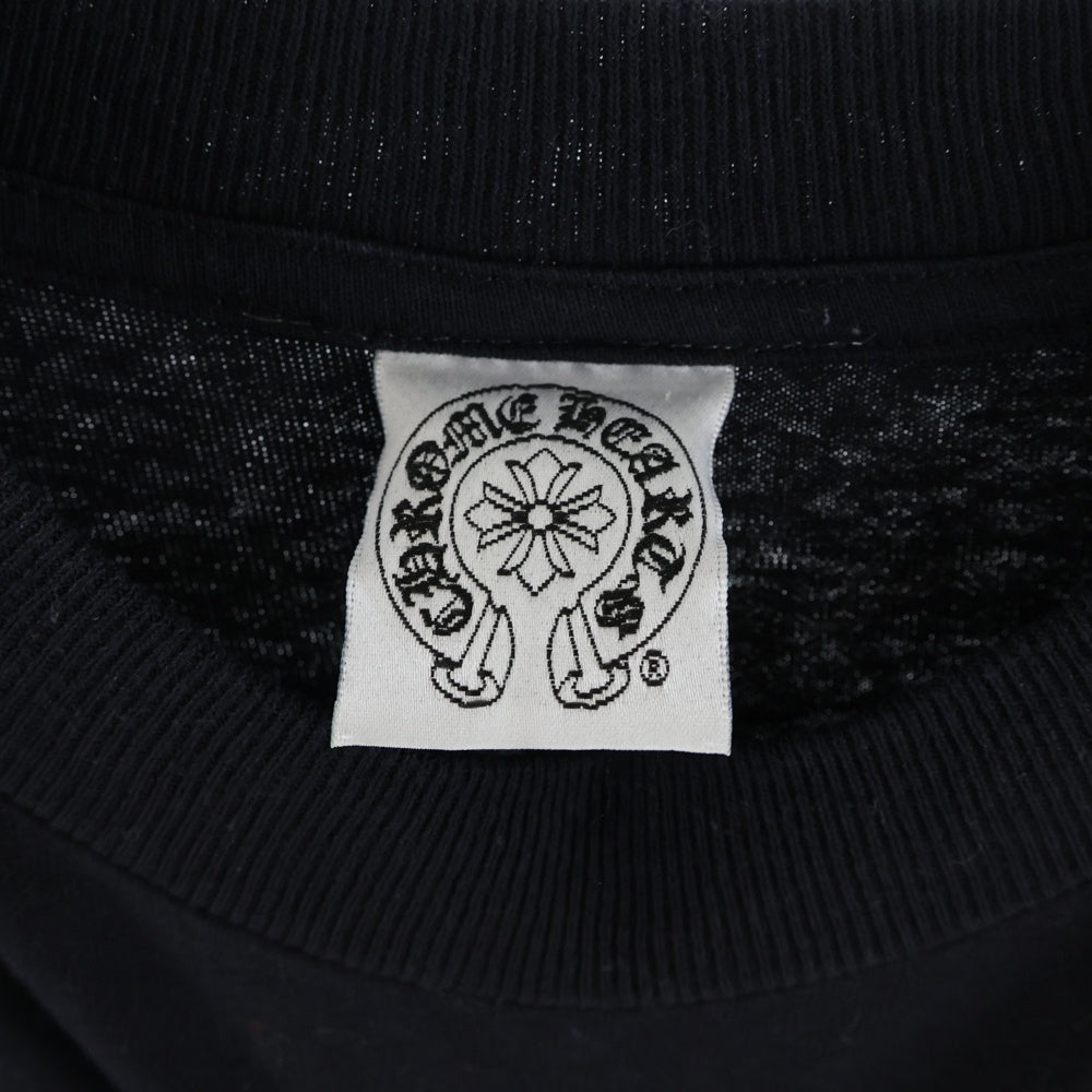 CHROME HEARTS(クロムハーツ) ×KYOSUKE HIMURO OLD 21st CENTURY BOOWYS VS HIMURO S/S TEE ×氷室京介 オールド ボウイVSヒムロ プリント クルーネック半袖Tシャツカットソー ブラック