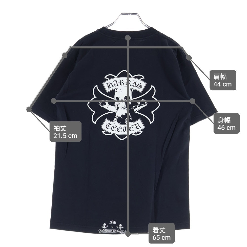 CHROME HEARTS(クロムハーツ) OLD FOTI Harris Teeter S/S TEE オールド バックフォティプリント クルーネック半袖Tシャツカットソー ブラック