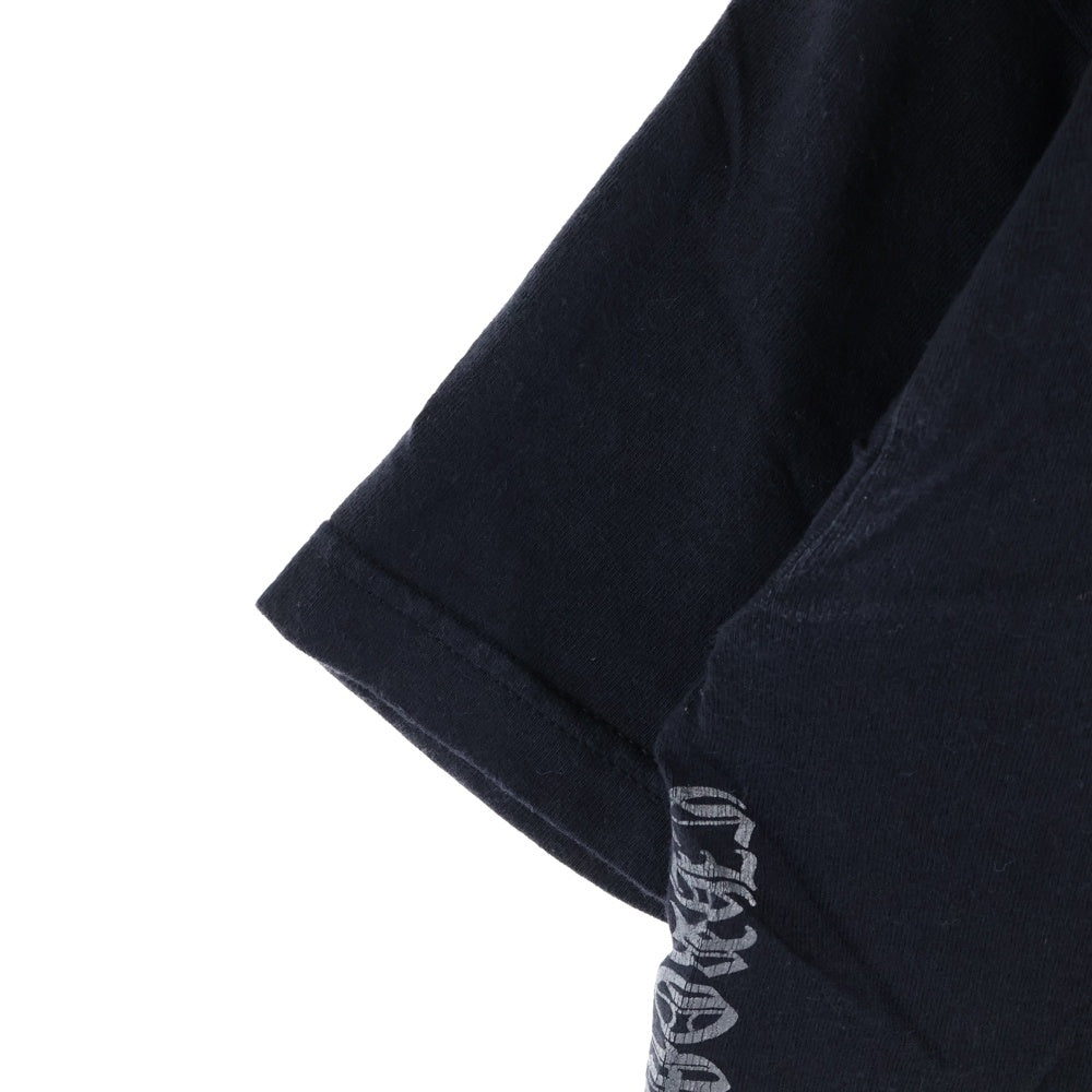 CHROME HEARTS(クロムハーツ) OLD NYC NECK LOGO S/S TEE オールド NYCネックロゴ クルーネック半袖Tシャツカットソー ブラック