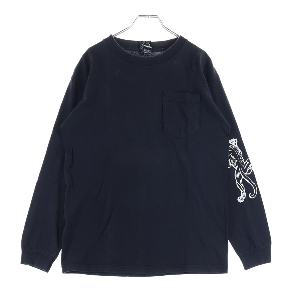 CHROME HEARTS(クロムハーツ) ×KYOSUKE HIMURO OLD Soul Standing By L/S TEE ×氷室京介 オールド バッククロスプリント クルーネック長袖Tシャツカットソー ブラック