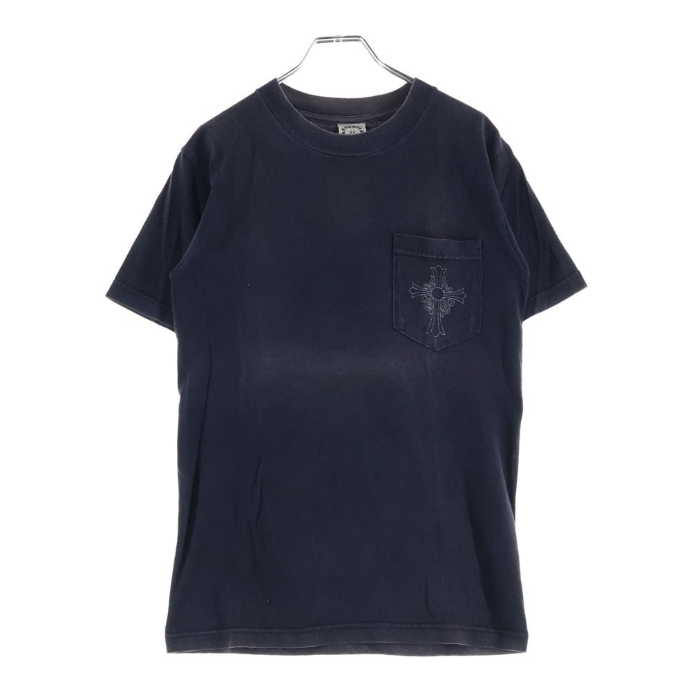 CHROME HEARTS(クロムハーツ) OLD CH S/S TEE オールド ニューヨーク限定 胸クロスプリント クルーネック半袖Tシャツカットソー ブラック