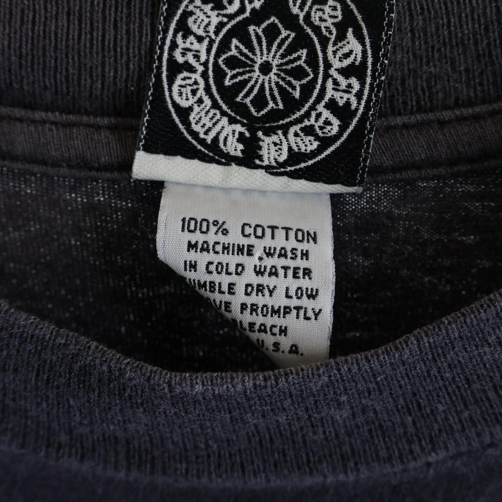 CHROME HEARTS(クロムハーツ) OLD CH S/S TEE オールド ニューヨーク限定 胸クロスプリント クルーネック半袖Tシャツカットソー ブラック