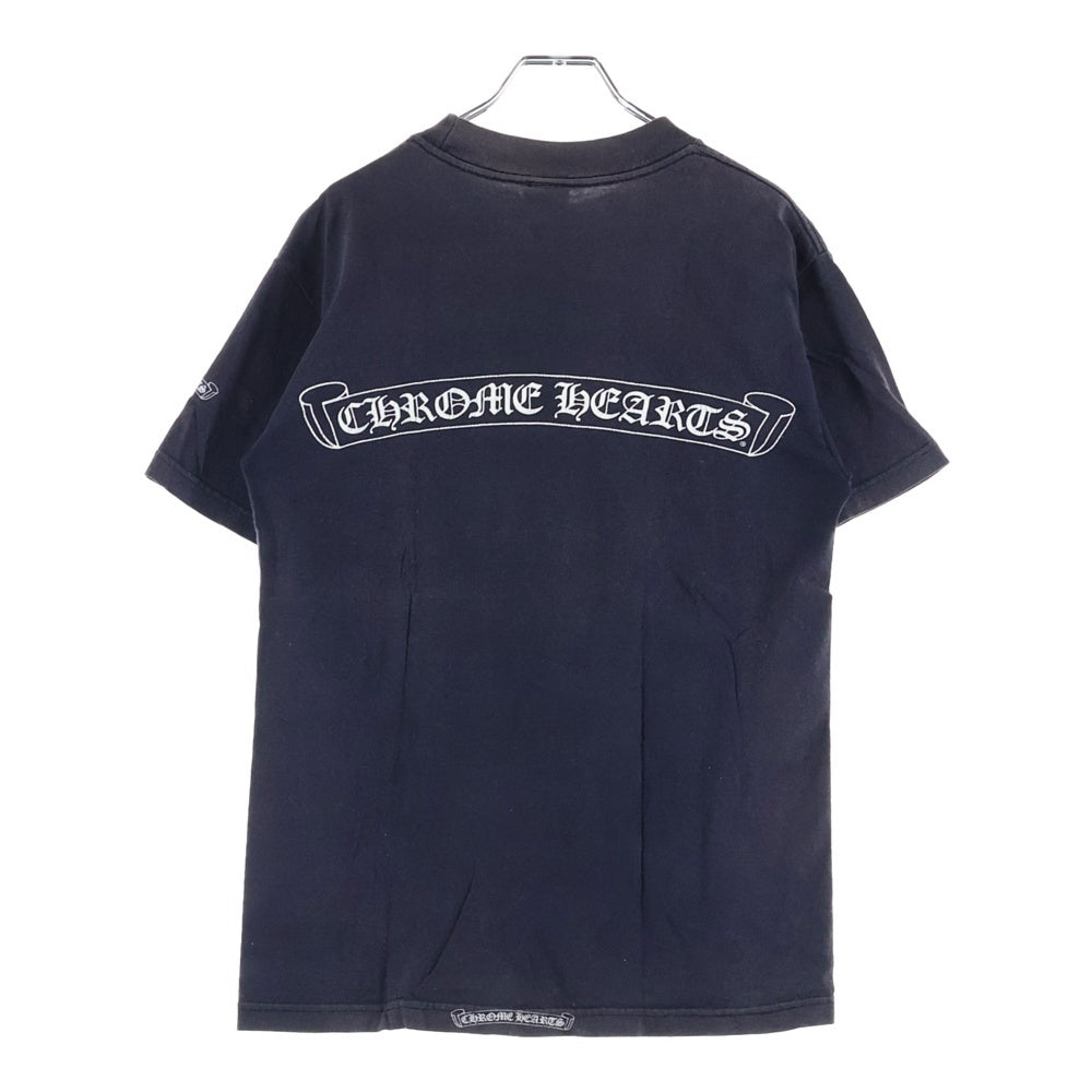 CHROME HEARTS(クロムハーツ) OLD CH S/S TEE オールド バックスクロールラベルプリント クルーネック半袖Tシャツカットソー ブラック