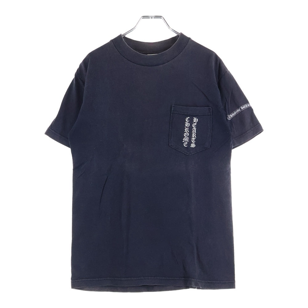 CHROME HEARTS(クロムハーツ) OLD CH S/S TEE オールド バックスクロールラベルプリント クルーネック半袖Tシャツカットソー ブラック