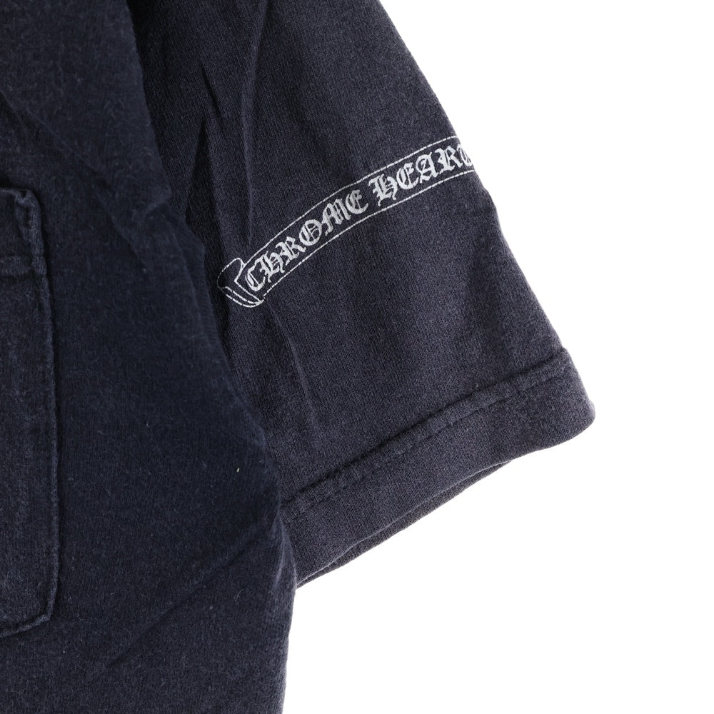 CHROME HEARTS(クロムハーツ) OLD CH S/S TEE オールド バックスクロールラベルプリント クルーネック半袖Tシャツカットソー ブラック