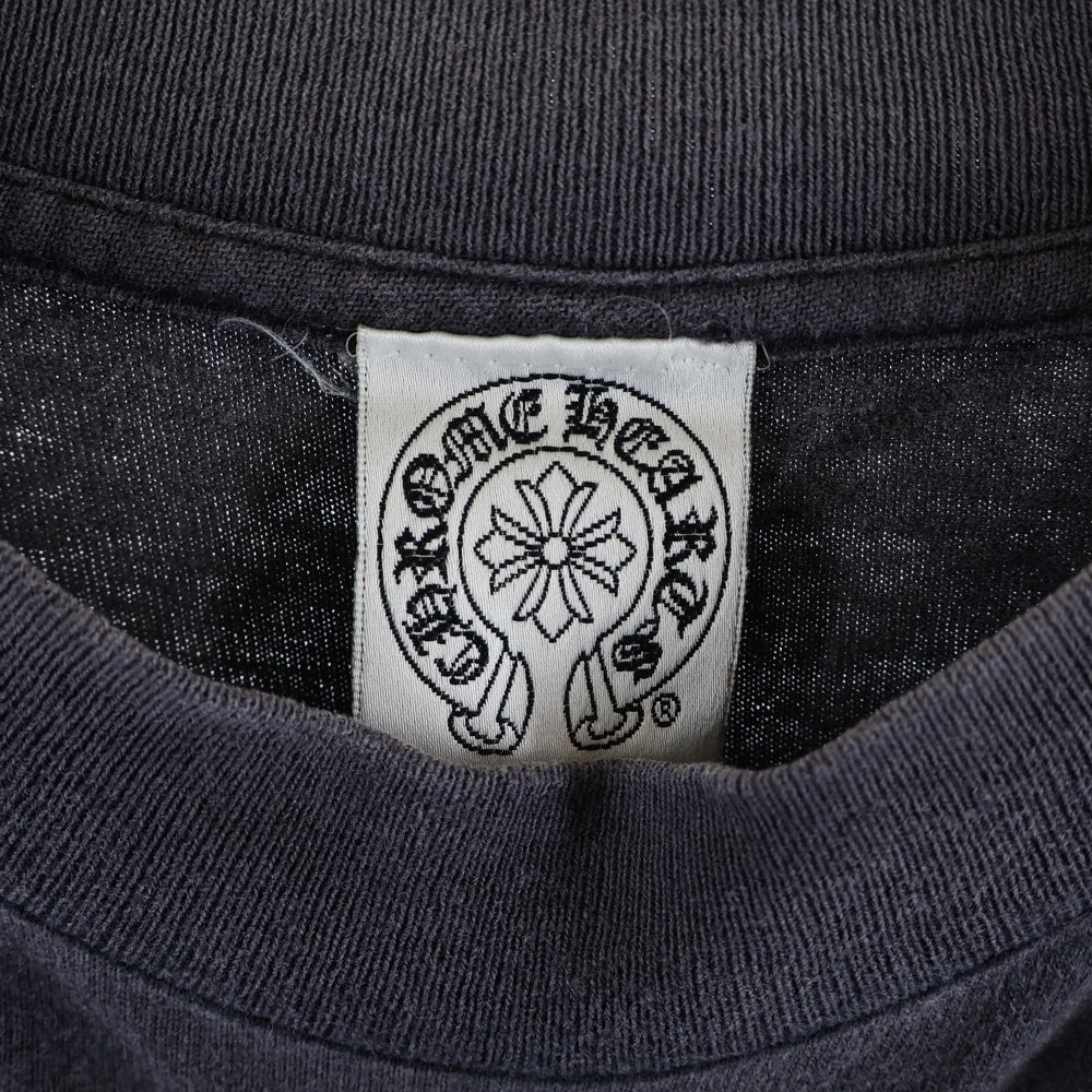 CHROME HEARTS(クロムハーツ) OLD CH S/S TEE オールド バックスクロールラベルプリント クルーネック半袖Tシャツカットソー ブラック