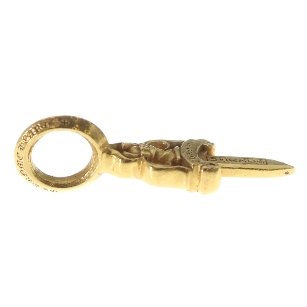 CHROME HEARTS(クロムハーツ) 22K STACK DAGGER V2 ダガースタックチャーム ペンダントトップ ゴールド