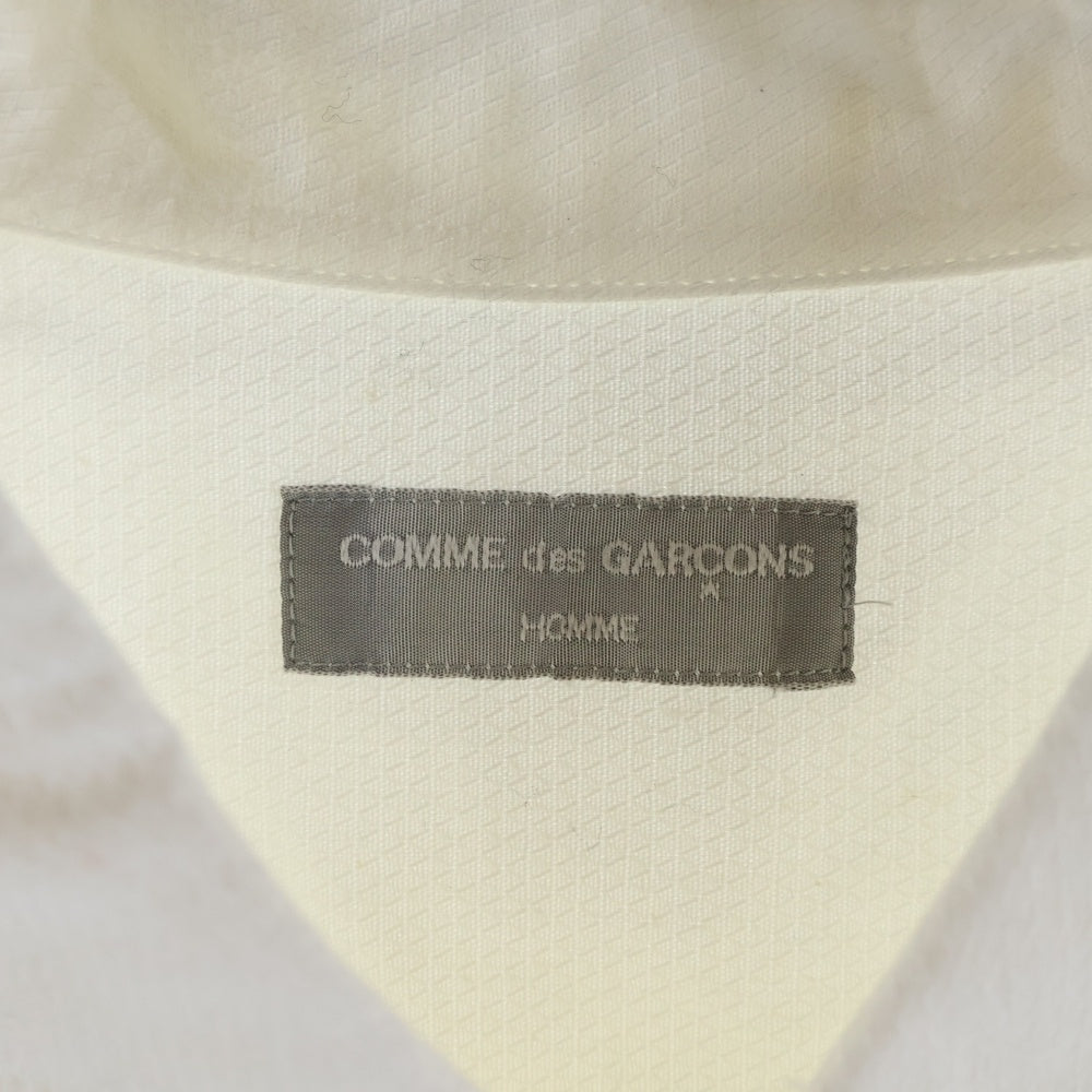 COMME des GARCONS HOMME(コムデギャルソンオム) 02AW 再構築切り替えデザイン 長袖コットンシャツ ホワイト HG-B082