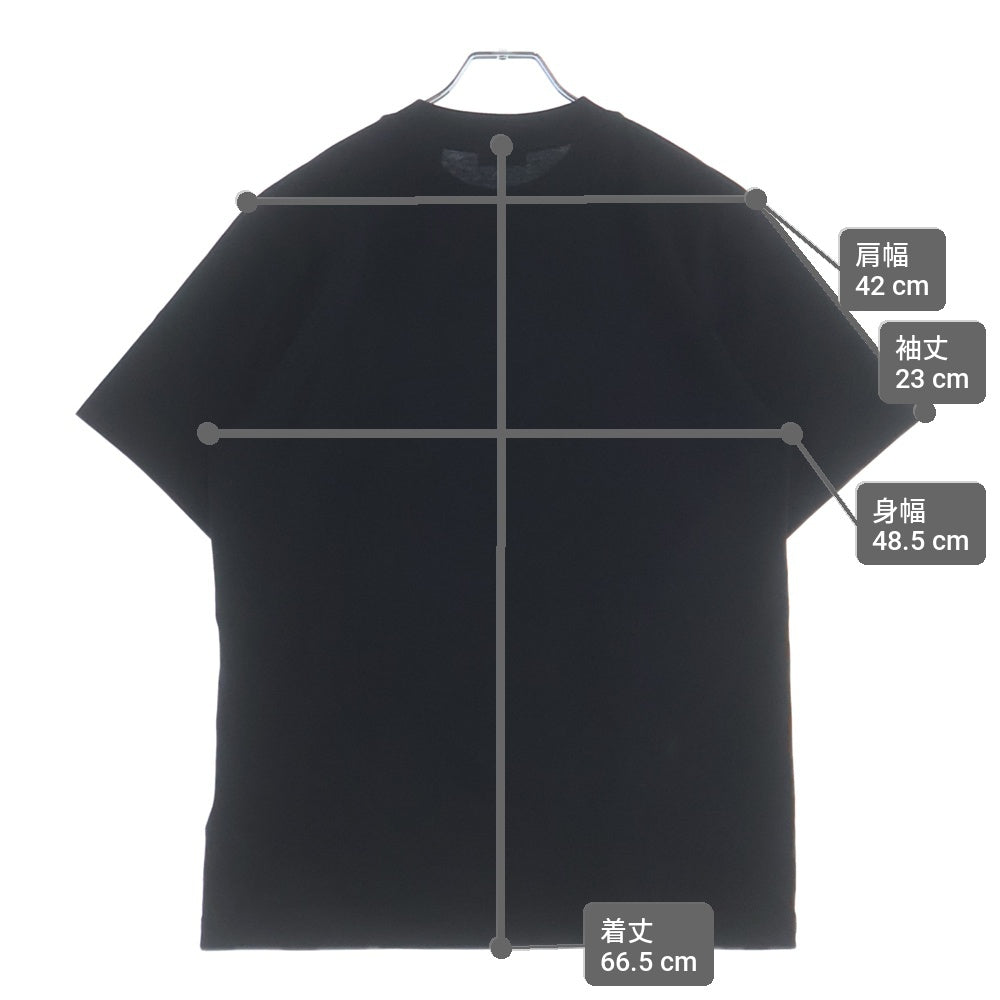 BURBERRY(バーバリー) KNIGHT STAMP COTTON TEE ナイトスタンプ クルーネック半袖Tシャツカットソー ブラック 8110953