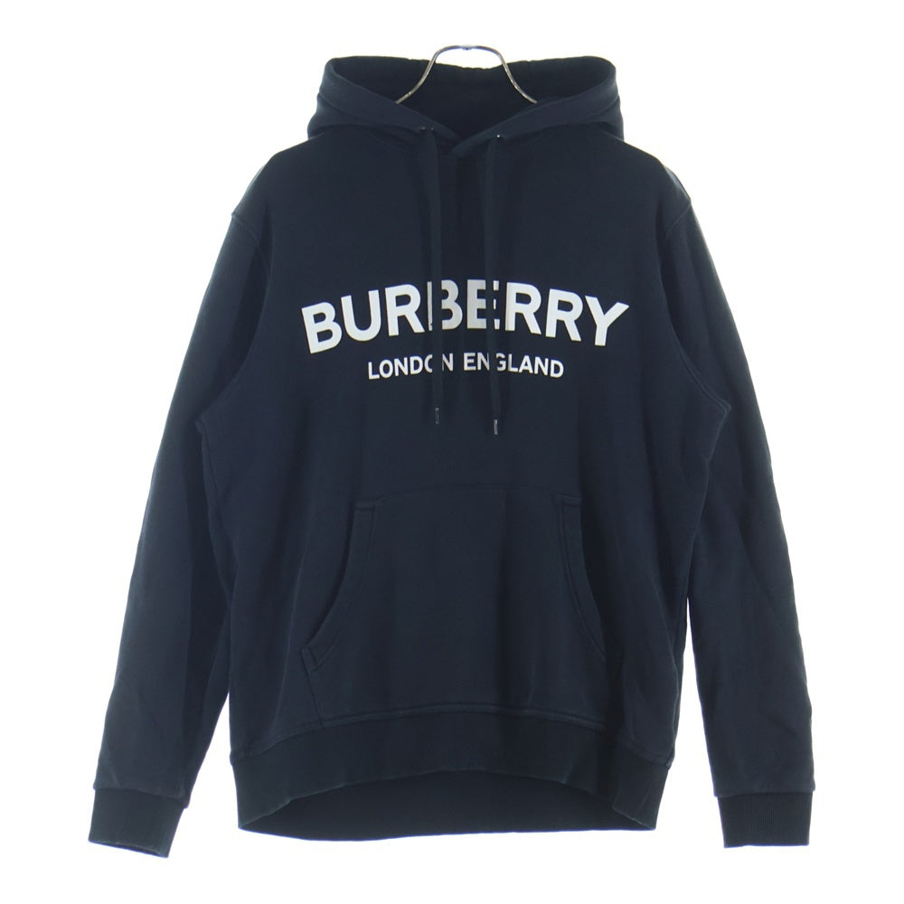 BURBERRY(バーバリー) フロントロゴプリント スウェットプルオーバーパーカー ブラック 8009509