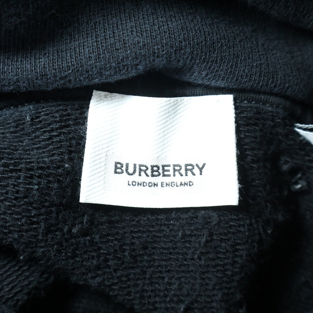BURBERRY(バーバリー) フロントロゴプリント スウェットプルオーバーパーカー ブラック 8009509