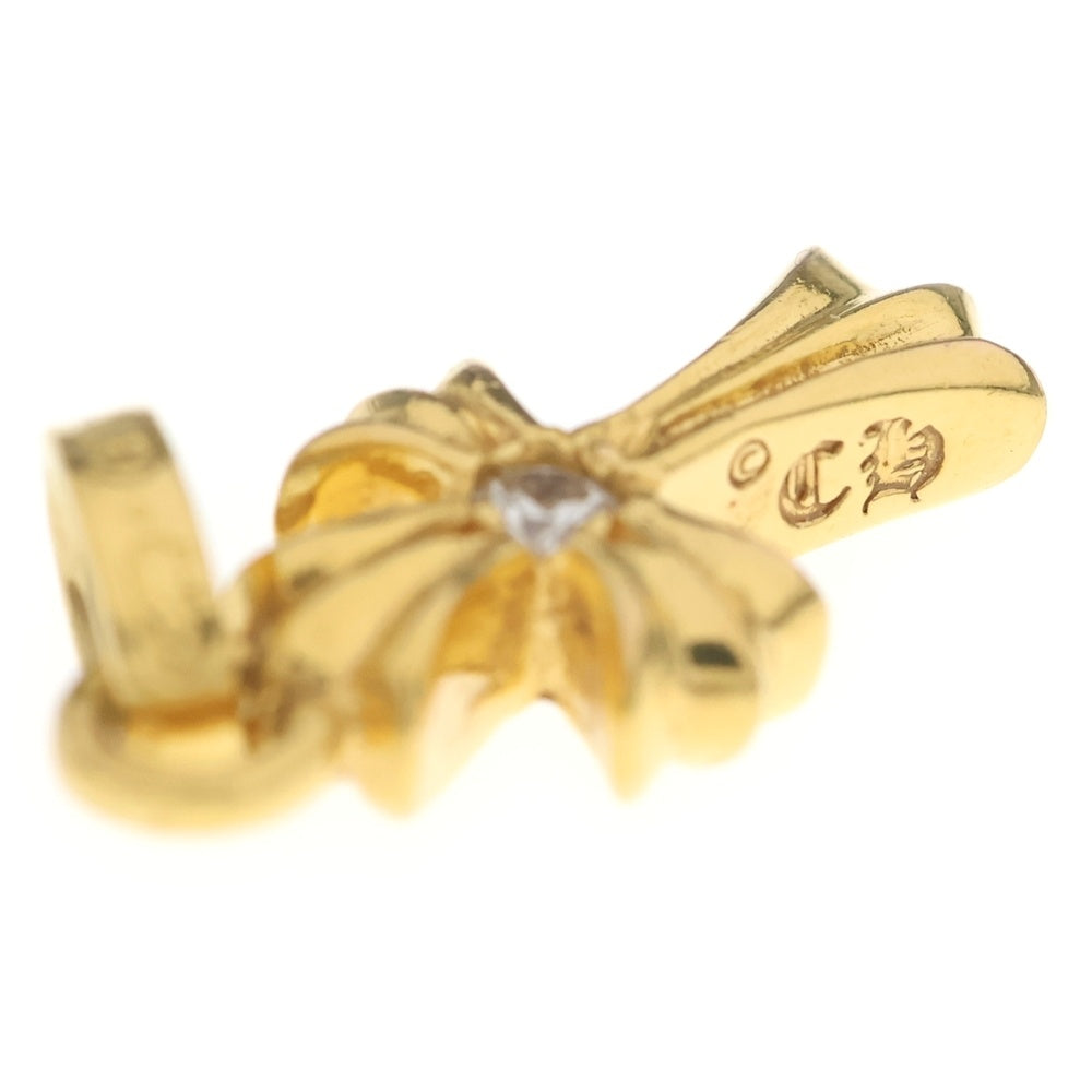 CHROME HEARTS(クロムハーツ) 22K CRS BBYFAT DIA ベイビーファットクロス 両面1ダイヤ ペンダントトップ ゴールド BCA034