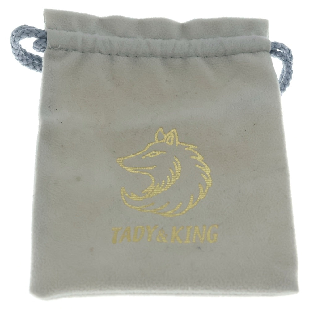 TADY & KING(タディアンドキング) 特大SVフェザー 剣先K18左向き ペンダントトップ シルバー/ゴールド