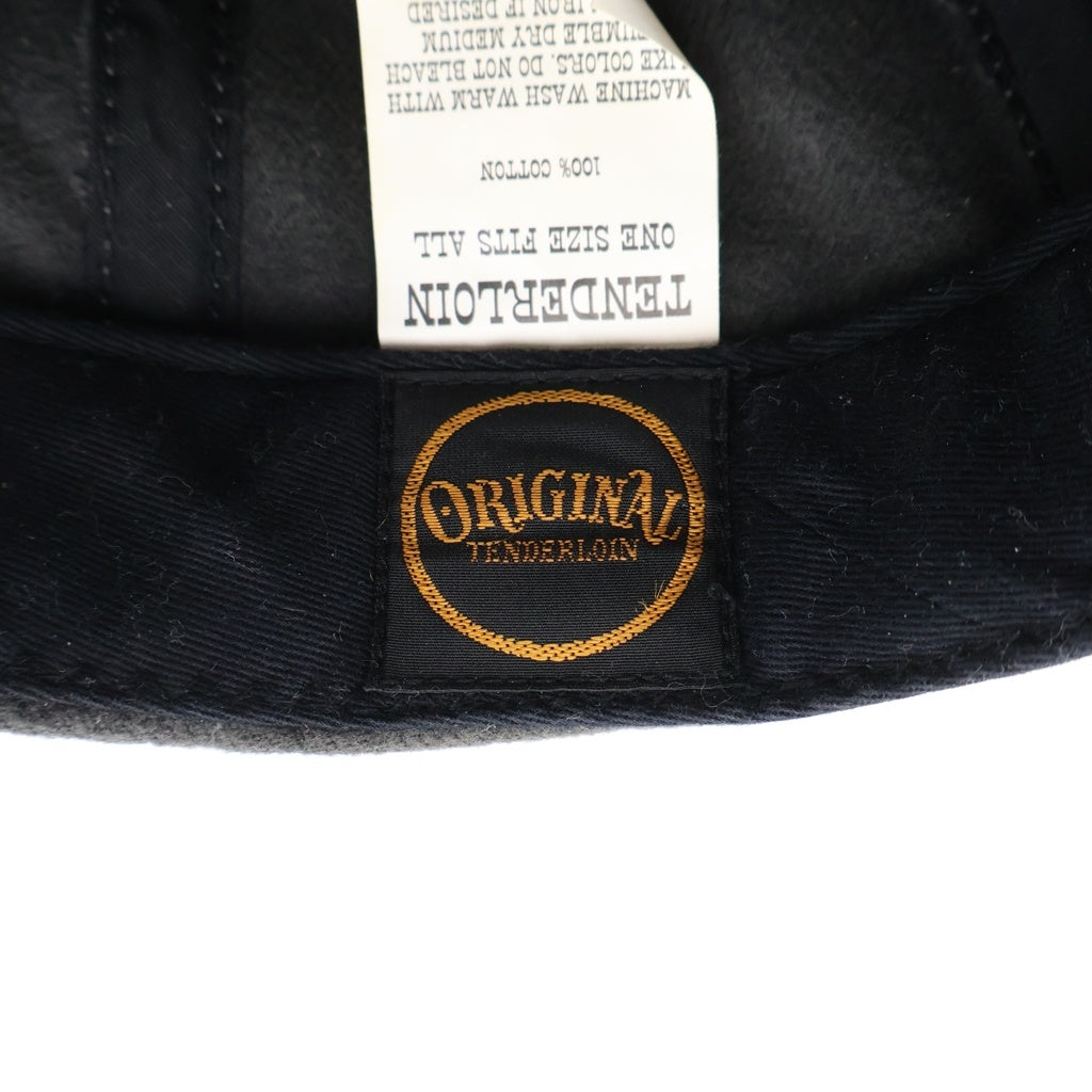 TENDERLOIN(テンダーロイン) BASEBALL CAP フェルトロゴパッチ コットンベースボールキャップ グレー