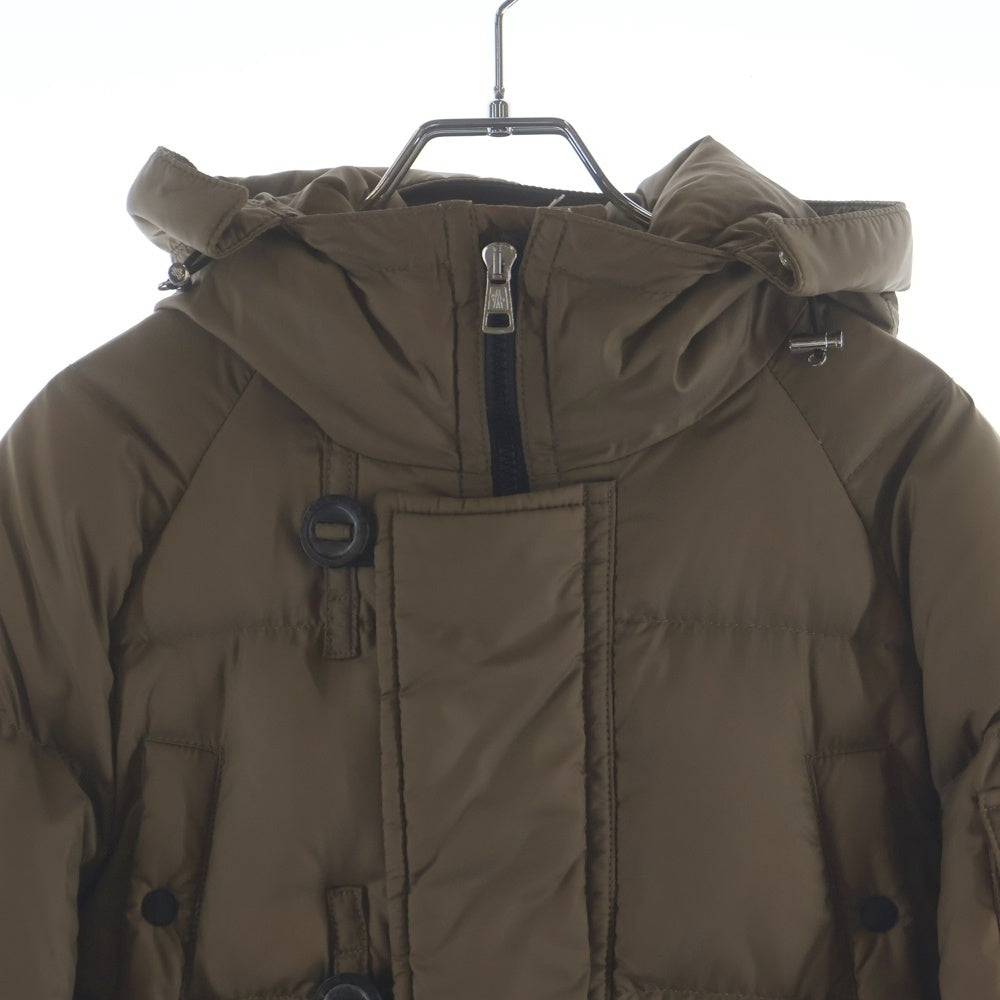 MONCLER(モンクレール) BISENTI ビゼンティ ショルダーロゴワッペン ジップアップ ダウンコート ベージュ