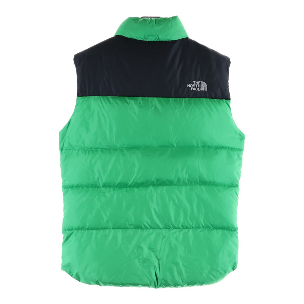 THE NORTH FACE(ザノースフェイス) NUPTSE3 VEST ヌプシ3 フロントロゴ刺繍 ジップアップ ダウンベスト グリーン ND51805Z