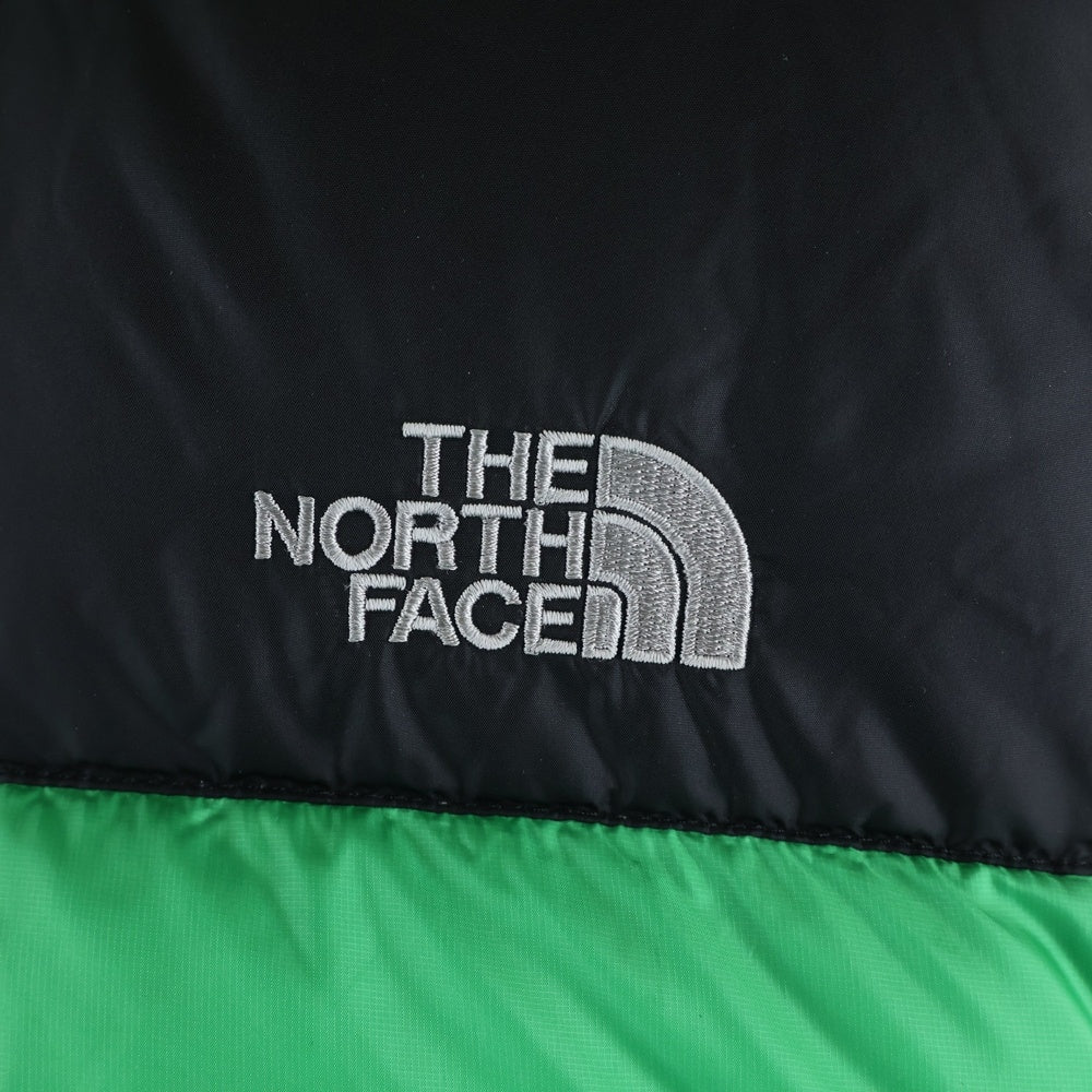 THE NORTH FACE(ザノースフェイス) NUPTSE3 VEST ヌプシ3 フロントロゴ刺繍 ジップアップ ダウンベスト グリーン ND51805Z