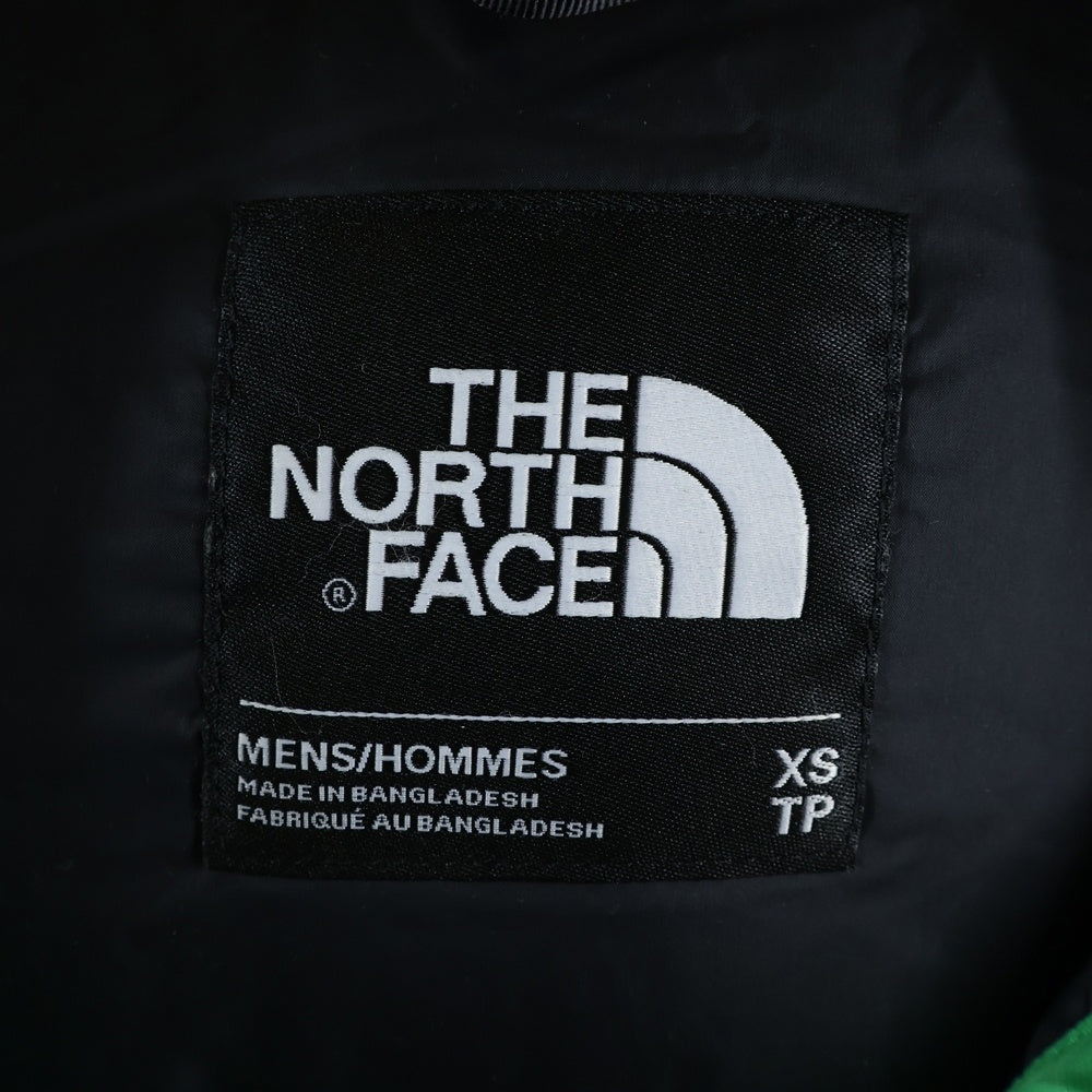 THE NORTH FACE(ザノースフェイス) NUPTSE3 VEST ヌプシ3 フロントロゴ刺繍 ジップアップ ダウンベスト グリーン ND51805Z