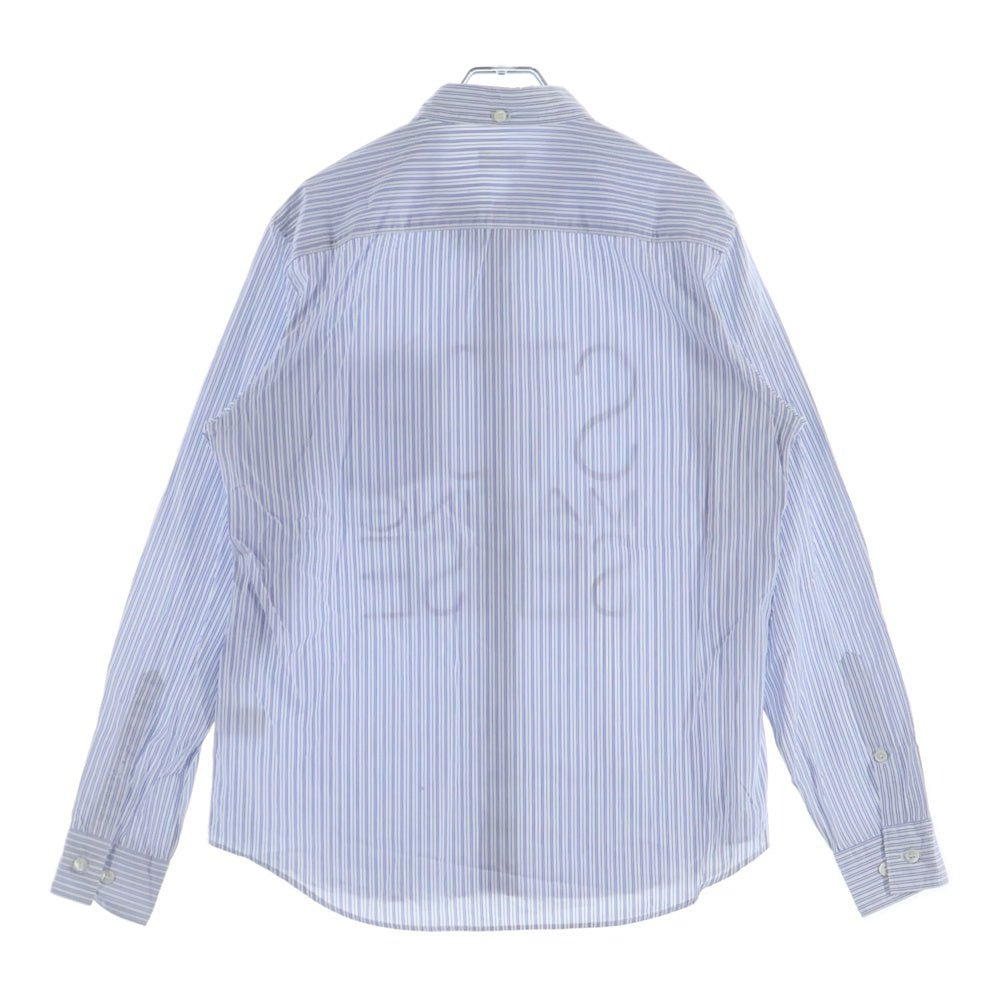 UNDERCOVER(アンダーカバー) 13SS STOP MAKING SENSE ストップメイキングセンス フロントプリント 長袖ストライプシャツ ブルー/ホワイト K4413-1