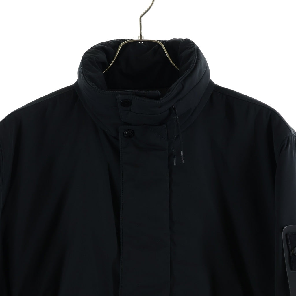 STONE ISLAND(ストーンアイランド) POLYESTER MICRO TWILL ショルダーワッペン ポリエステル マイクロツイル ジップアップジャケット ブラック 811543726