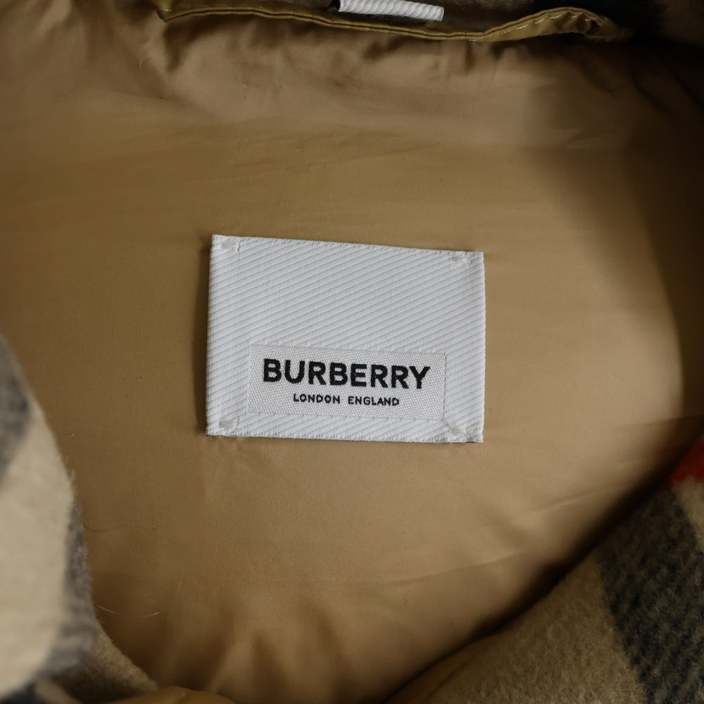 BURBERRY(バーバリー) デタッチャブルスリーブ ノバチェック ジップアップ ダウンジャケット ベージュ 1759-262