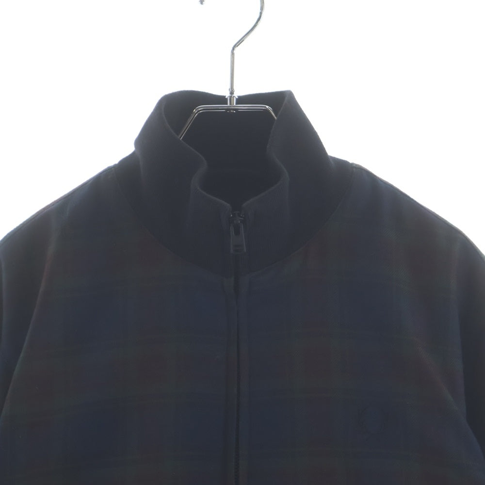 FRED PERRY(フレッドペリー) Tartan Zip Through Jacket タータンチェック ジップアップスルージャケット ブラック/マルチカラー J4539/143/00033/402