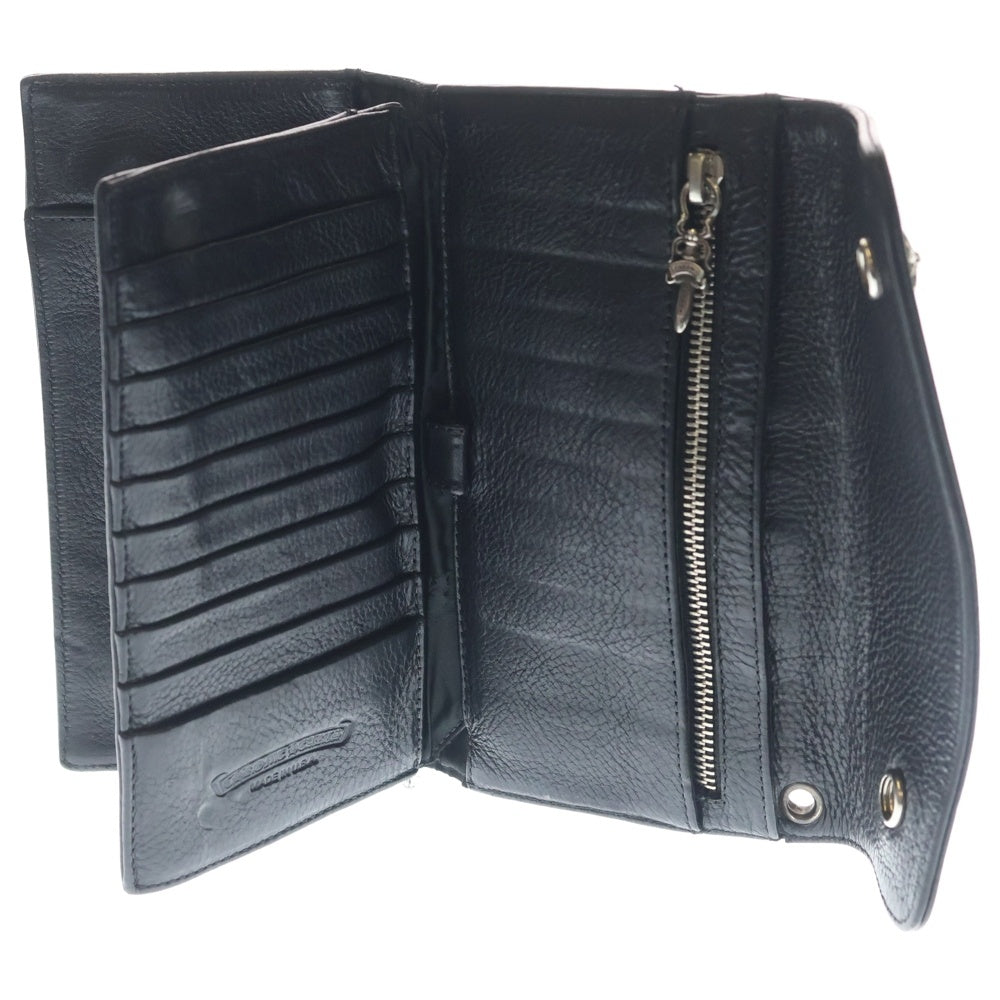 CHROME HEARTS(クロムハーツ) WAVE ウェーブ レザーウォレット 財布 ブラック