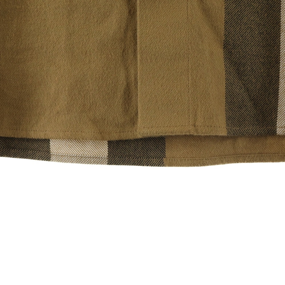 BURBERRY(バーバリー) Claverdon ビッグチェック総柄長袖シャツ ブラウン 8112107