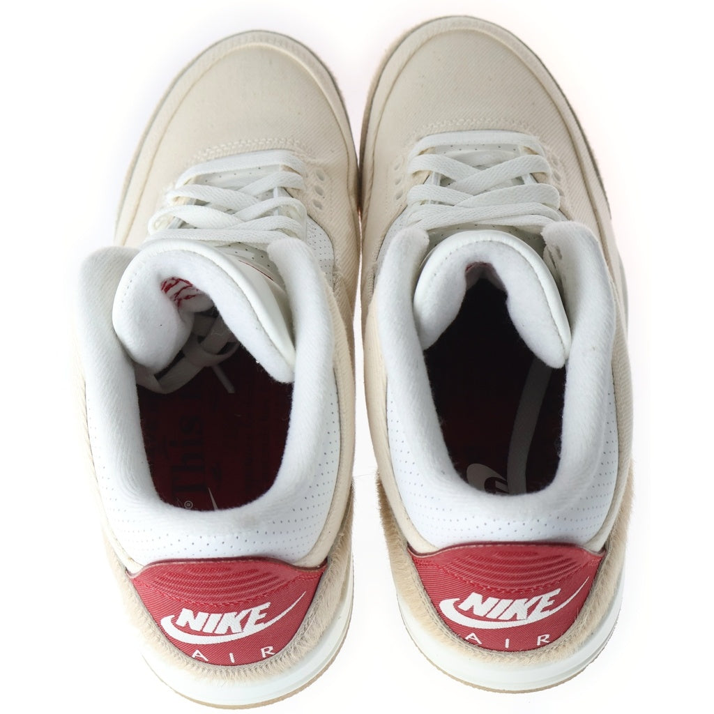 NIKE(ナイキ) ×Levi's Air Jordan 3 Retro SP Ecru Denim エアジョーダン3 レトロSP エクリュデニム ハイカットスニーカー ベージュ US8/26cm IR0910-400