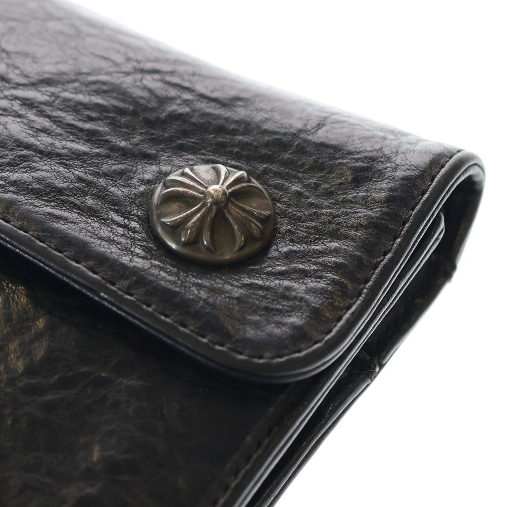CHROME HEARTS(クロムハーツ) WAVE ウェーブ レザーウォレット 財布 ブラック