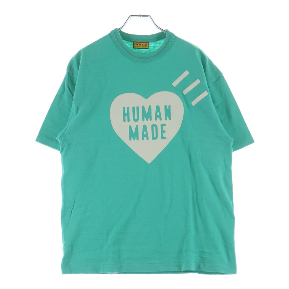 HUMAN MADE(ヒューマンメイド) BANGKOKオープン記念 HEART GRAPHIC T-SHIRT プリントTシャツ HM31CS077 グリーン