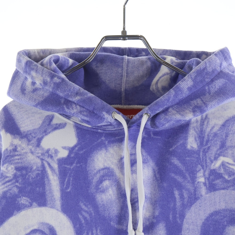 SUPREME(シュプリーム) Jesus and Mary Hooded Sweatshirt 総柄プリント プルオーバーパーカー パープル