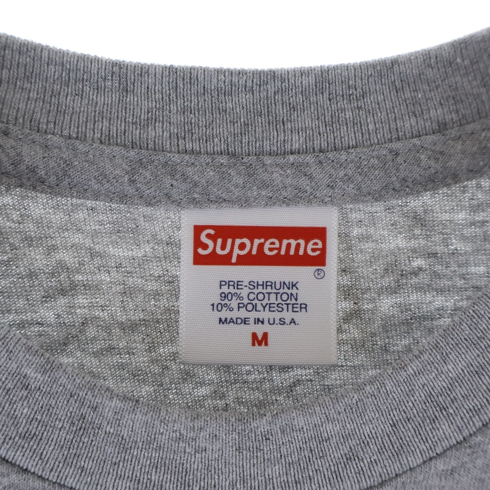 SUPREME(シュプリーム) 21SS Butthole Surfers Tee 両面プリント クルーネック半袖Tシャツカットソー グレー