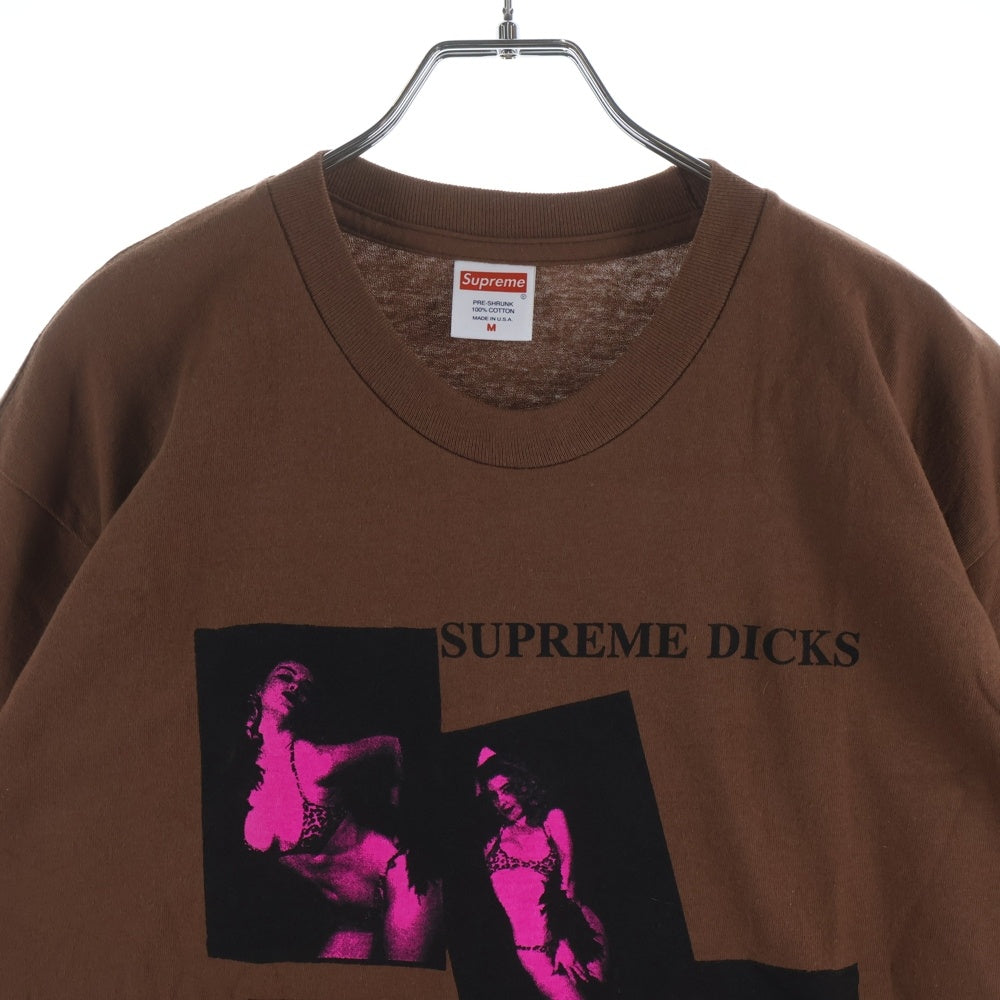 SUPREME(シュプリーム) 20AW Dicks Tee グラフィックプリント クルーネック半袖Tシャツカットソー ブラウン