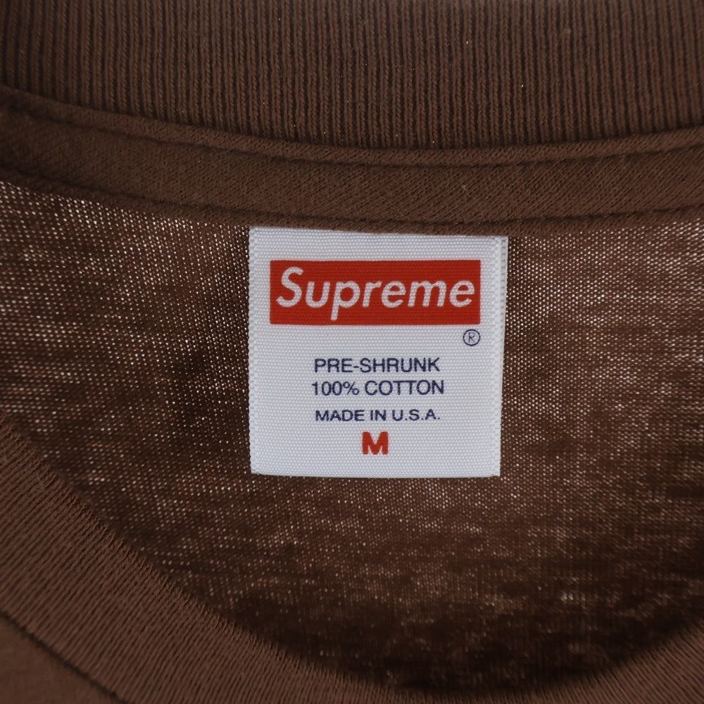 SUPREME(シュプリーム) 20AW Dicks Tee グラフィックプリント クルーネック半袖Tシャツカットソー ブラウン