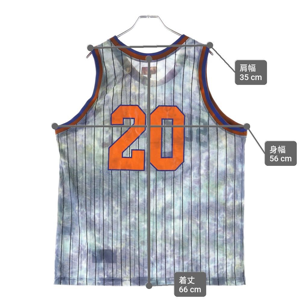 SUPREME(シュプリーム) 20AW Dyed Basketball Jersey オーバーダイ バスケットボールジャージータンクトップ グレー