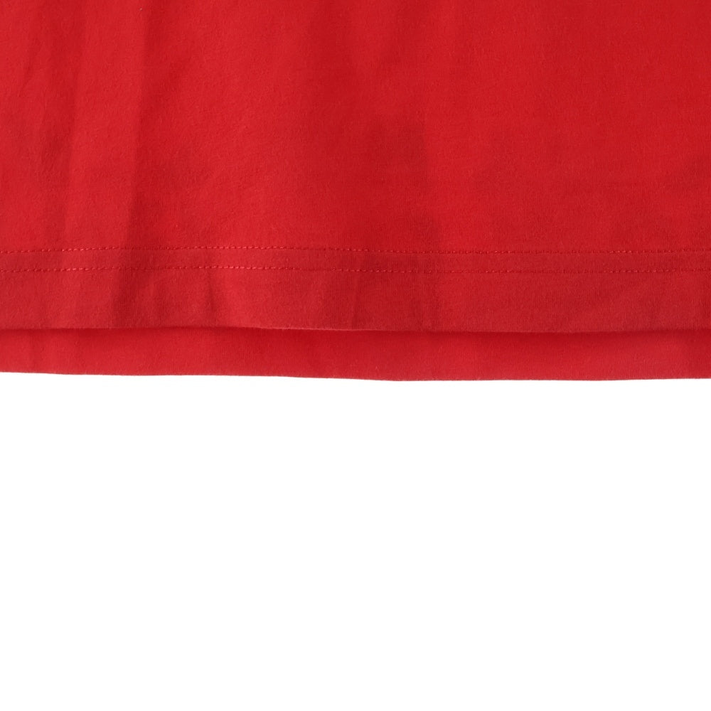 Maison Margiela(メゾンマルジェラ) 21SS 21SS エイズTee Vネック半袖Tシャツカットソー レッド S50GJ0021